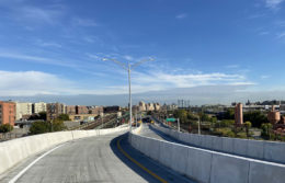 A newly completed roadway on the Bruckner Expressway - Courtesy of Skanska