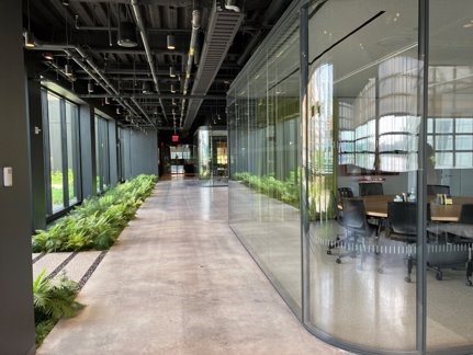 Interior view of office space at Pier 57