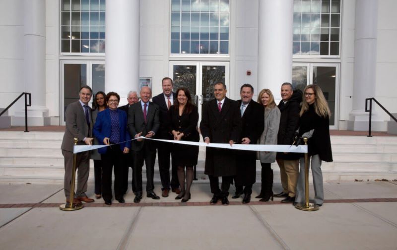 Community leaders gather for the ribbon cutting of Long Island University’s Veterinary Medicine Learning Center - Courtesy Long Island University