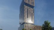 Daytime rendering of NY Vue in Bayonne, New Jersey