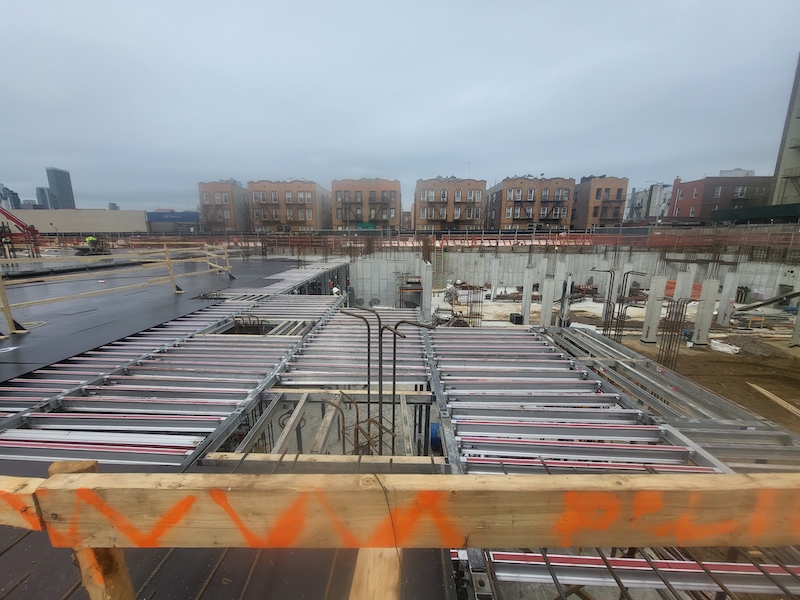 View of construction at 44-01 Northern Boulevard (March 2023)