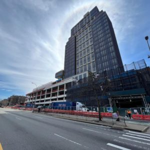 View of construction progress at 98-08 Queens Boulevard