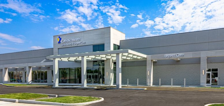 Catholic Health Ambulatory & Urgent Care facility in Center reach Ny. Interior and exterior images of facility. Photo by Kenneth Gabrielsen