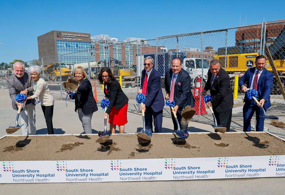 Ground breaking ceremony at the South Shore University Hospital - Courtesy of Northwell Health