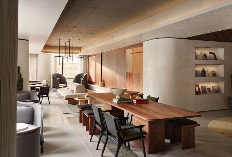 Rendering of the Sage Oasis lounge at 767 Third Avenue