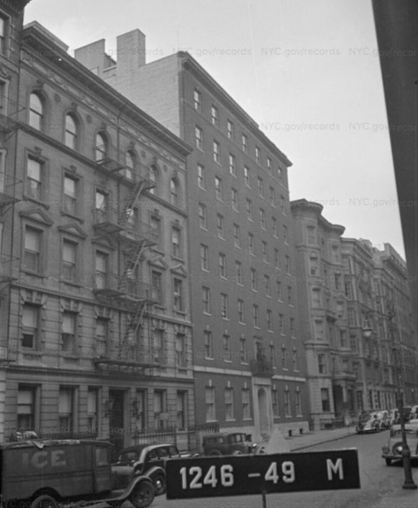 Historical view of 340 West 85th Street, via nyc.gov