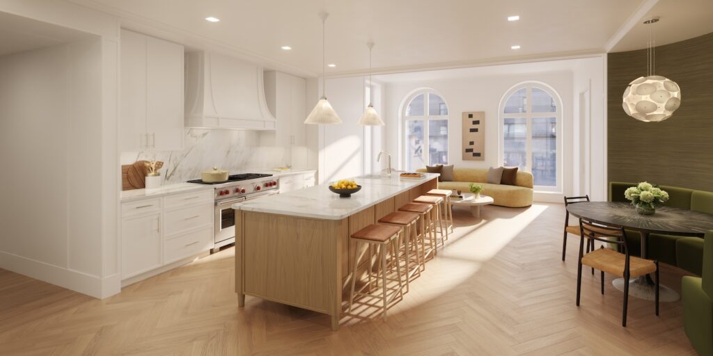 Rendering of interior at 200 East 75th Street, by DBOX