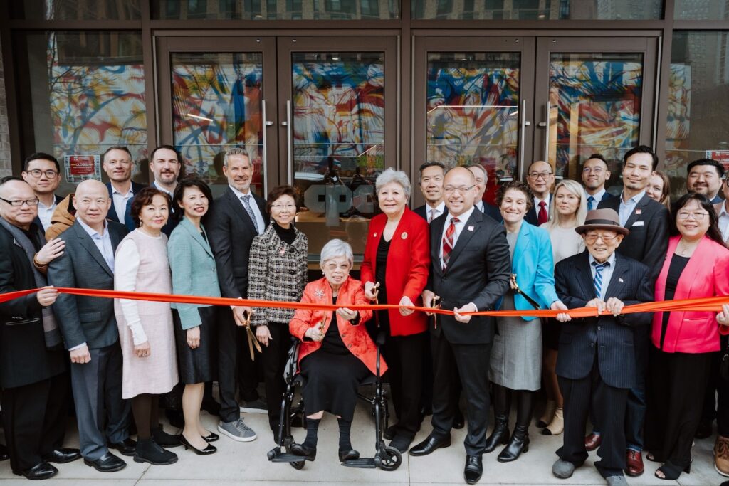 Photograph of CPC One ribbon cutting, courtesy of the Chinese-American Planning Council