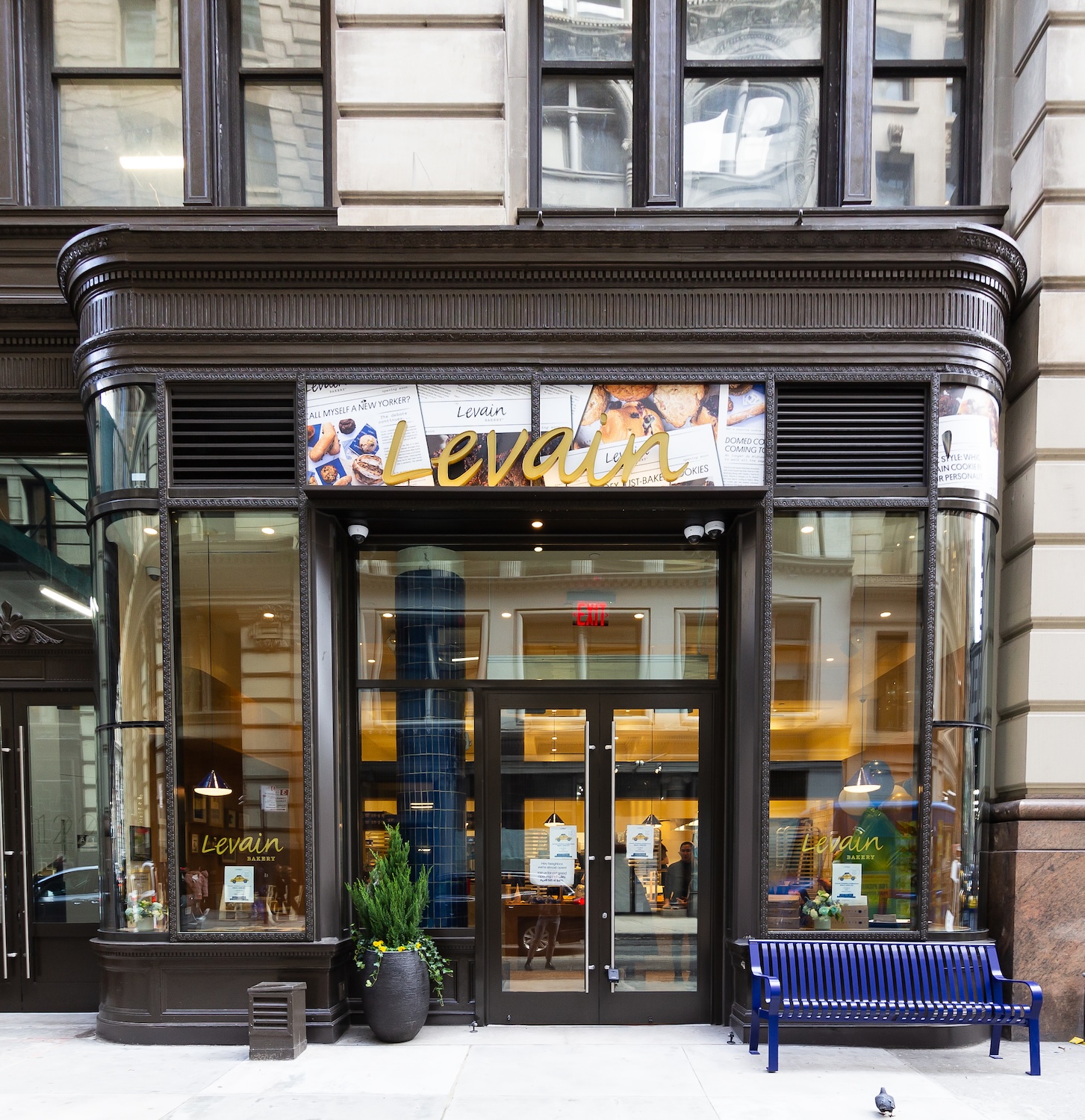 New Levain storefront at 122 Fifth Avenue, courtesy of The Bromley Companies