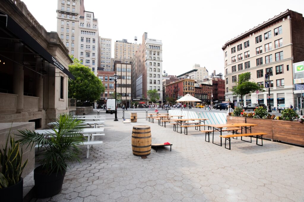 Photograph of Torch & Crown Beer Garden, courtesy of Torch & Crown