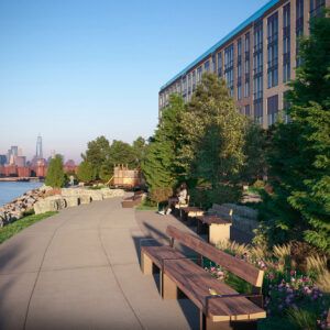 Rendering of Creekside Park. Credit: Binyan