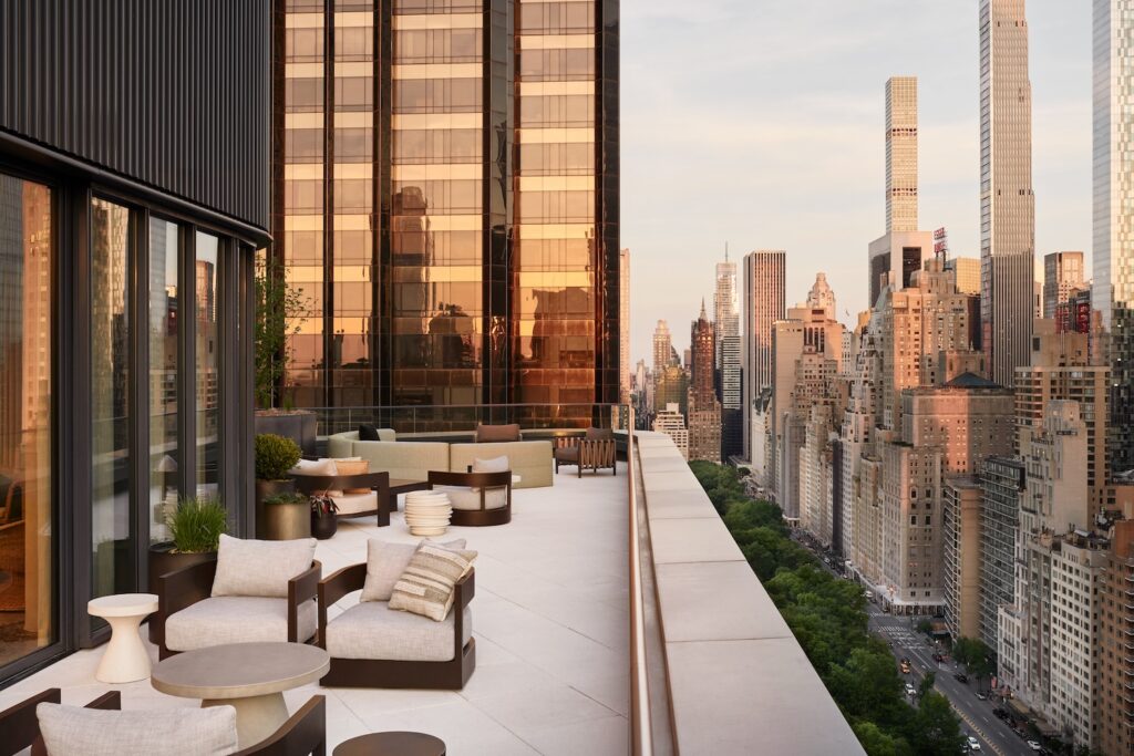 Rooftop space at 1 West 60th Street. Credit: Brooke Holm