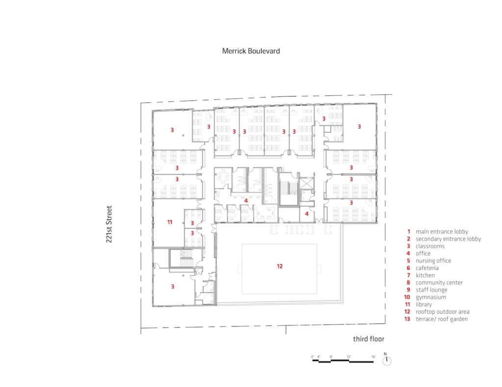 Floor plan for third floor at 134-11 221st Street. Credit: Loci Architecture