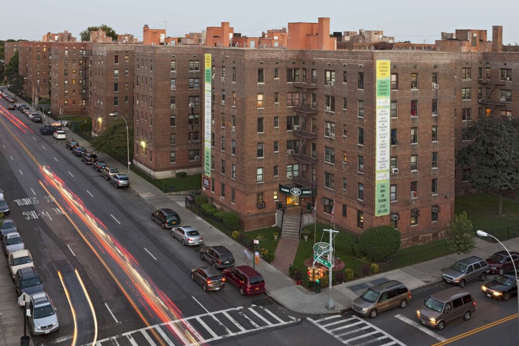 Photograph of Flatbush Gardens, courtesy of Clipper Realty