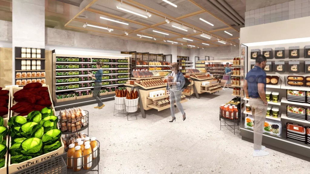 Rendering of Whole Foods Daily Shop concept store, via wholefoodsmarket.com