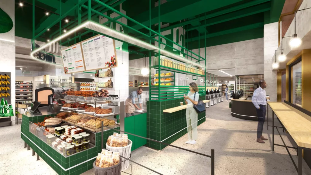 Rendering of Whole Foods Daily Shop concept store, via wholefoodsmarket.com