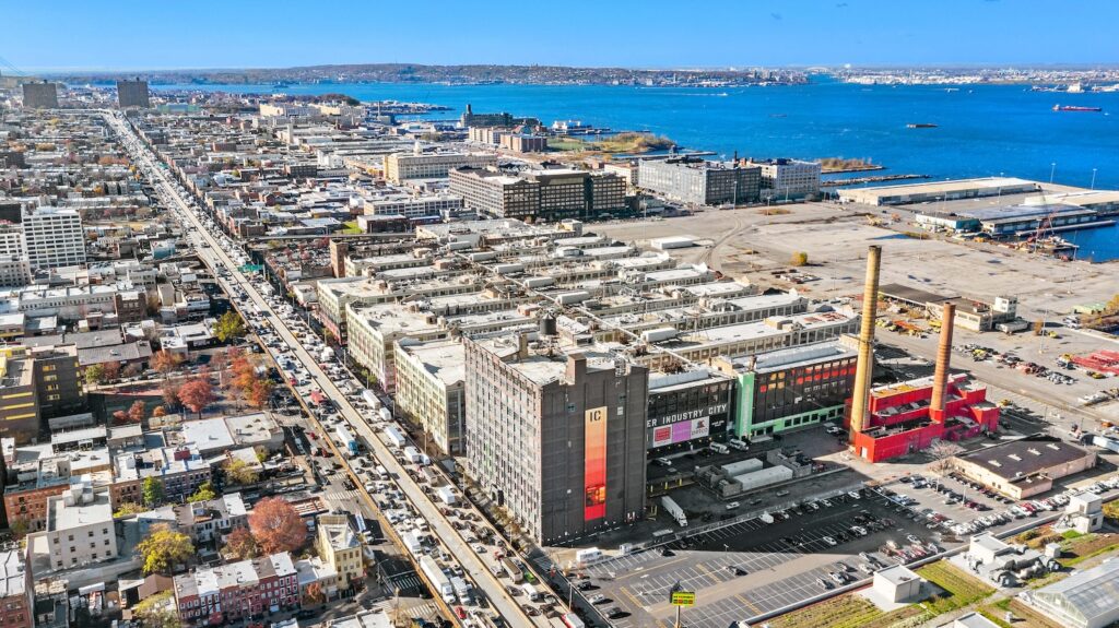 Aerial photograph of Industry City, courtesy of Industry City