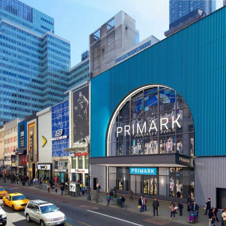 Rendering of new Primark Location. Courtesy of Gensler