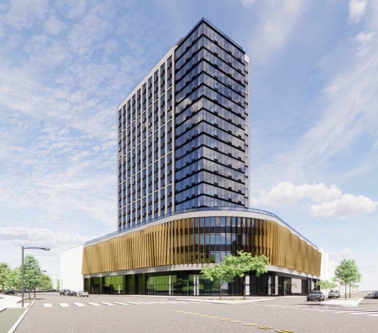 Rendering of Forty-Six Fifty. Designed by Handel Architects