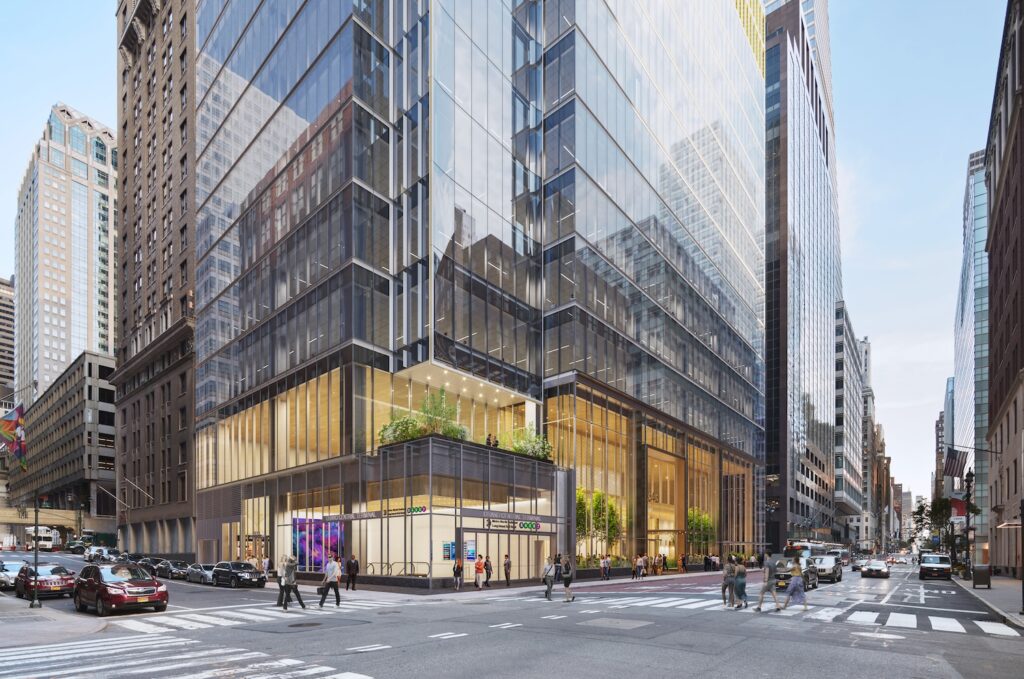 Rendering of 343 Madison Avenue, by Volley Studio