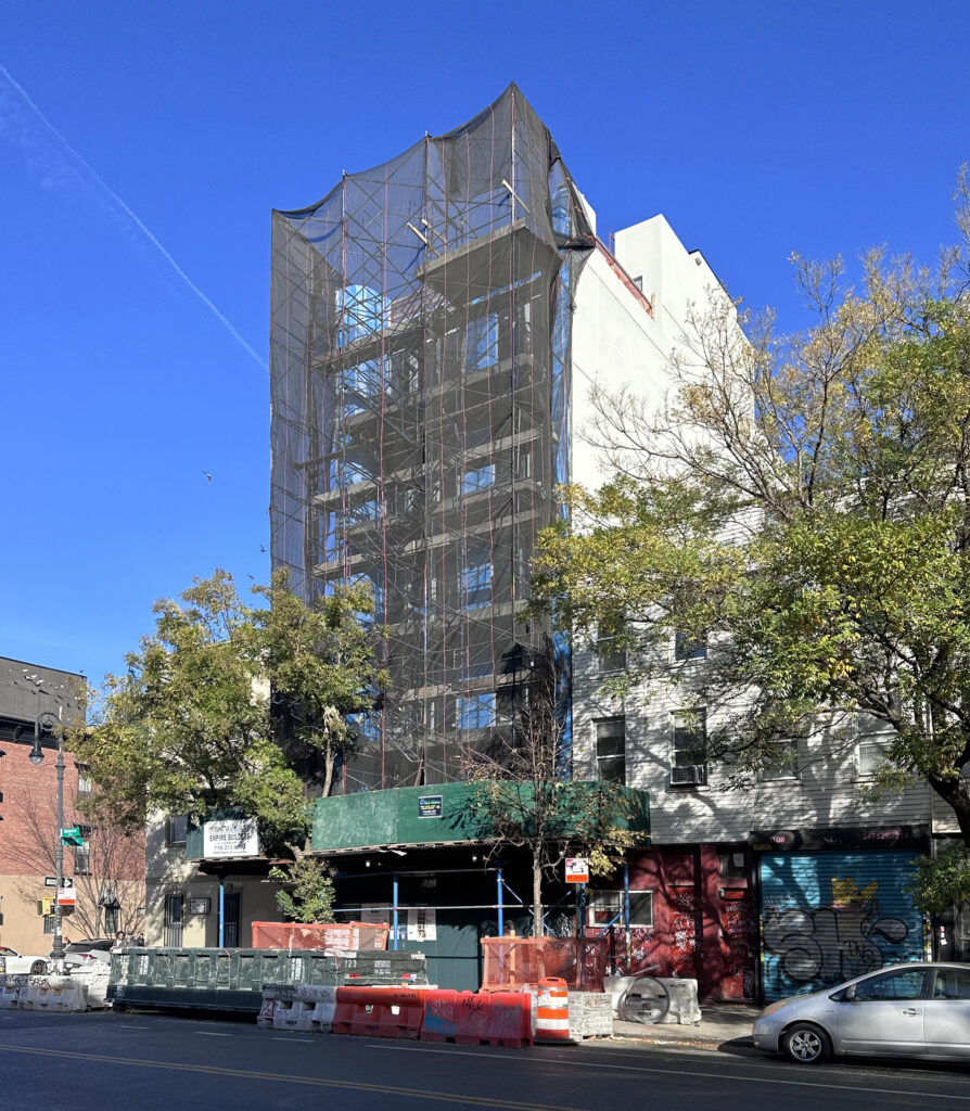 1110 Manhattan Avenue’s Exterior Progresses in Greenpoint, Brooklyn