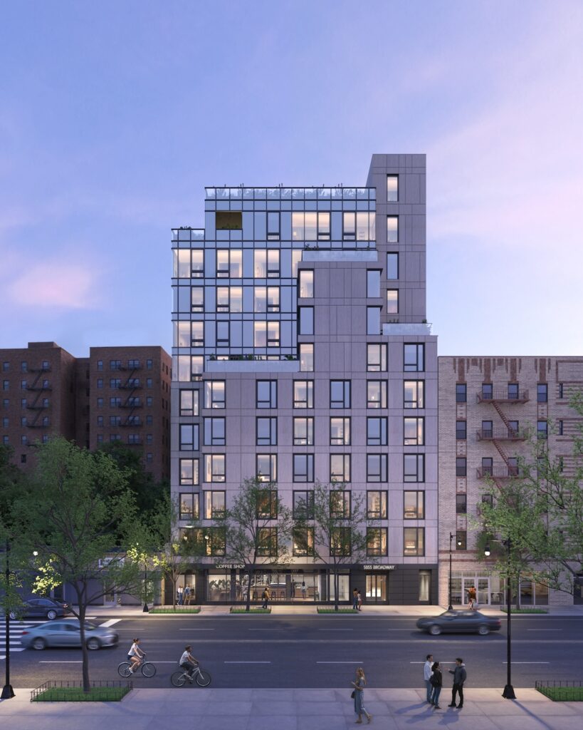 Rendering of 5055 Broadway, courtesy of Timber Equities