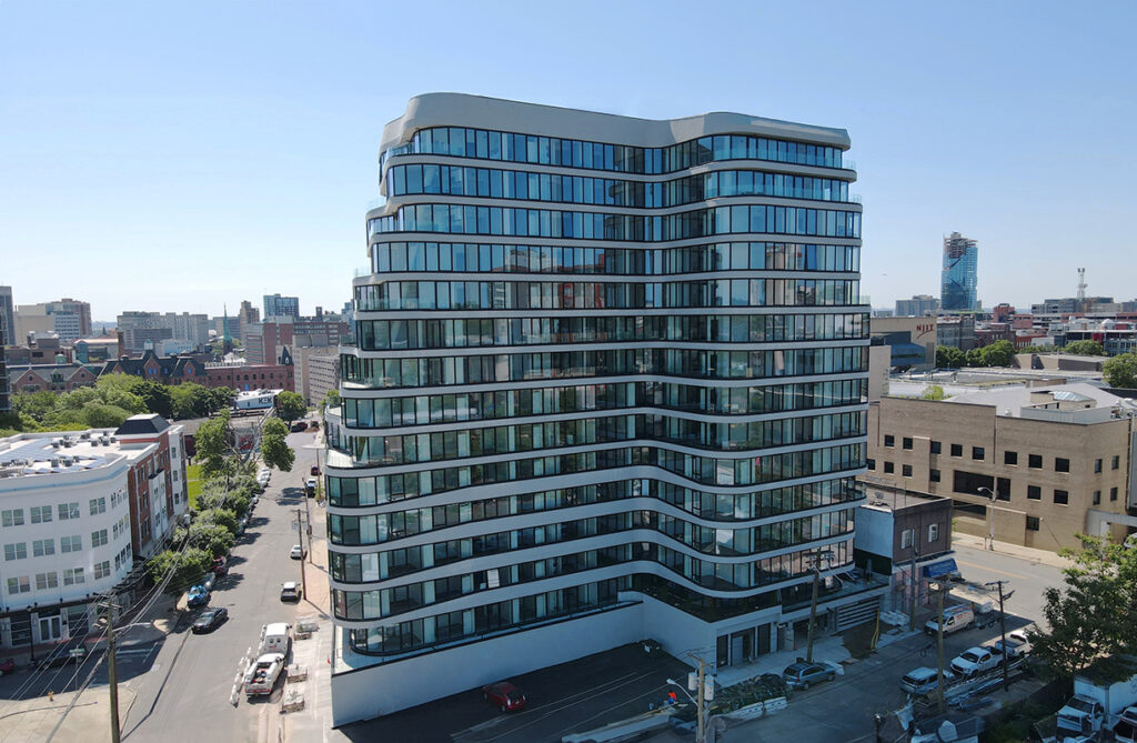 Photograph of 50 Sussex Avenue, courtesy of INOA Architecture