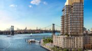 Photograph of One Williamsburg Wharf. Courtesy of Naftali Group