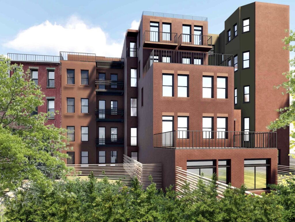 Rendering of 164 Hancock Street, via LPC proposal.