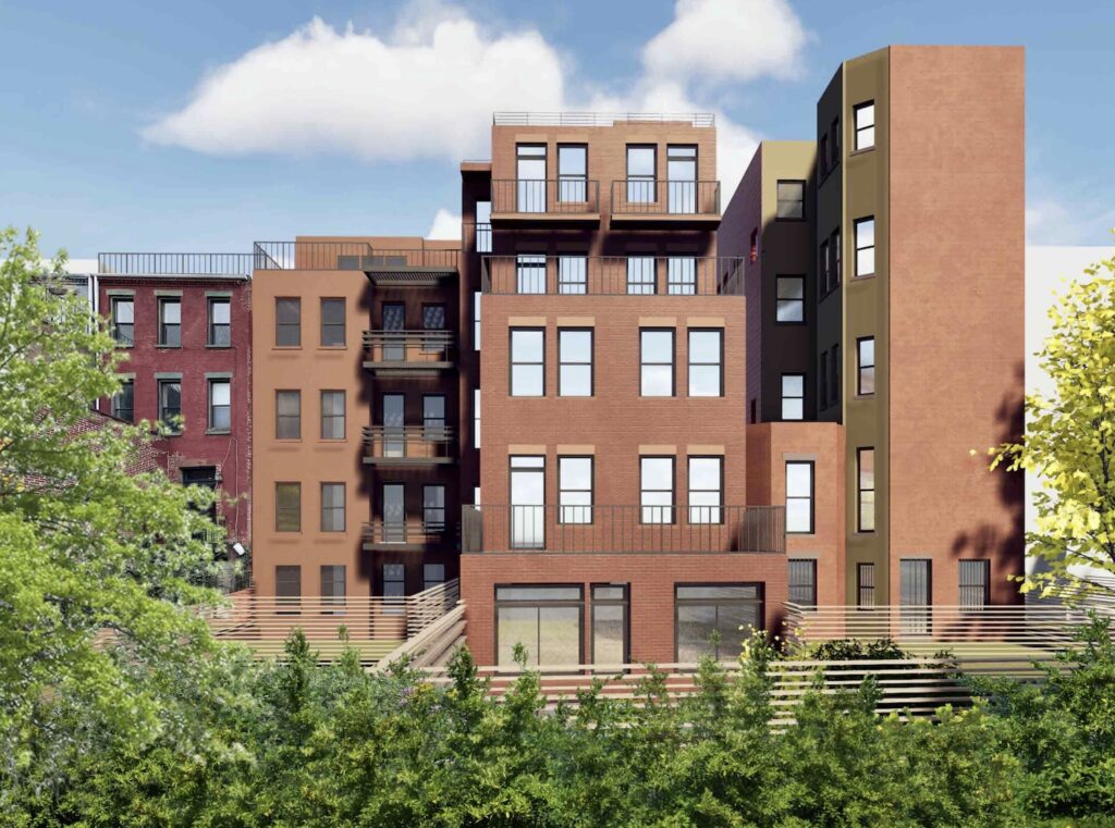 Rendering of 164 Hancock Street, via LPC proposal.