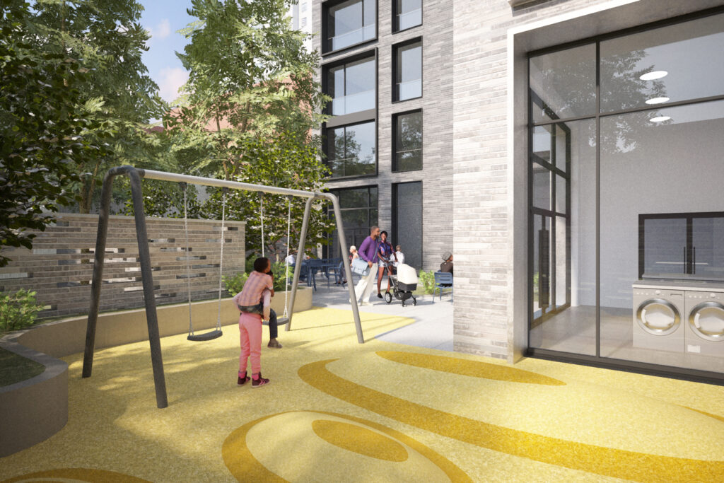 Rendering of 153 Nevins Street. Designed by Magnusson Architecture and Planning