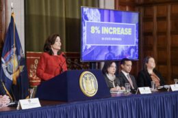 Photograph of Kathy Hochul, via nyc.gov.