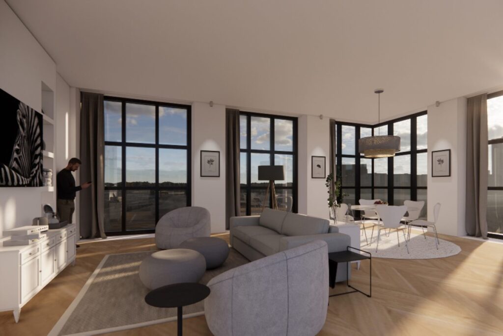 460 10th Avenue. Designed by Perkins Eastman. Rendering courtesy of Sherwood Equities.