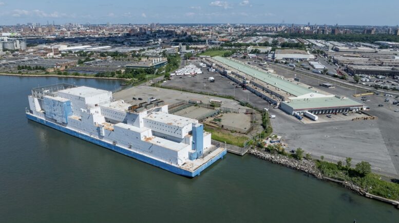 Vernon C. Bain Correctional Center Barge, via nyc.gov.