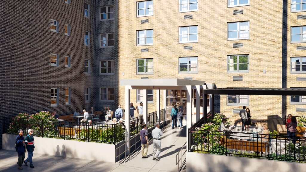 Rendering of Gaylord White Houses, via nyc.gov.