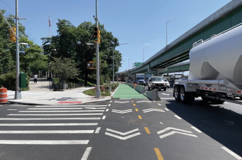 Photograph of new Hunts Point infrastructure, via ny.gov.