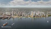 Rendering of North Shore Waterfront, credit: FXCollaborative.