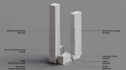 Program layout for 240 Nassau Street. Rendering courtesy of Alloy Development.