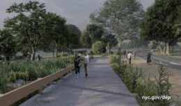 Rendering of West Drive, via nyc.gov.