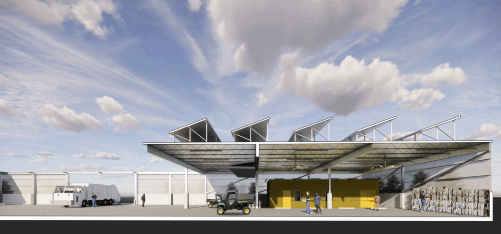 The maintenance hub at Alafia. Designed by Dattners Architects.