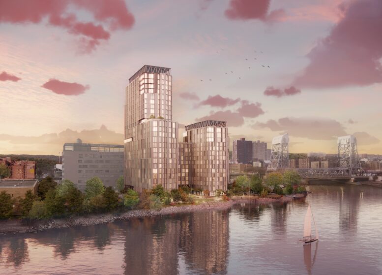 Renderings of La Ostra, designed by Magnusson Architecture and Planning PC.