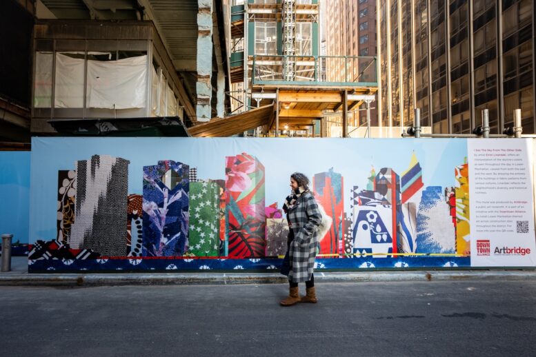 Public Art Mural Debuts At 77 Water Street Construction Site In