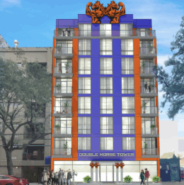 An outdated rendering for 14-27 Broadway. Image via Instagram @badalpatrick