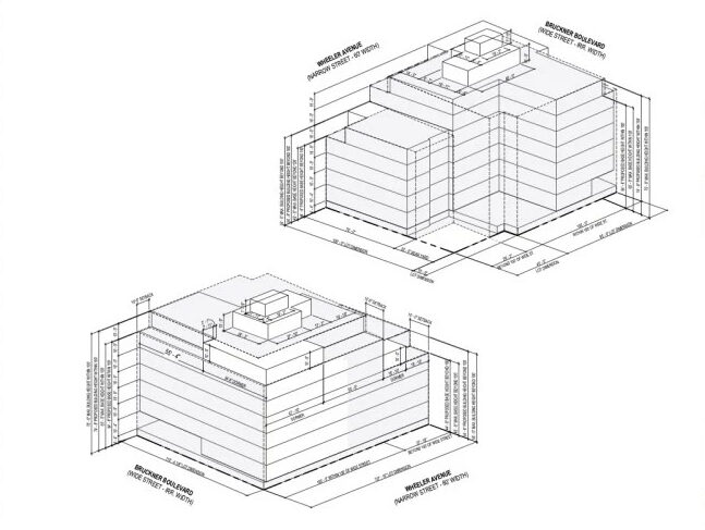 1499 Bruckner Boulevard. Diagrams courtesy of J Frankl Architects.