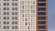 Render of facade of 10 West 17th Street, by DXA Studio