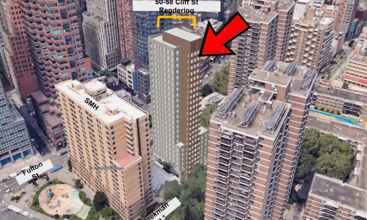 50-58 Cliff Street. Rendering courtesy of Settlement Housing Fund.