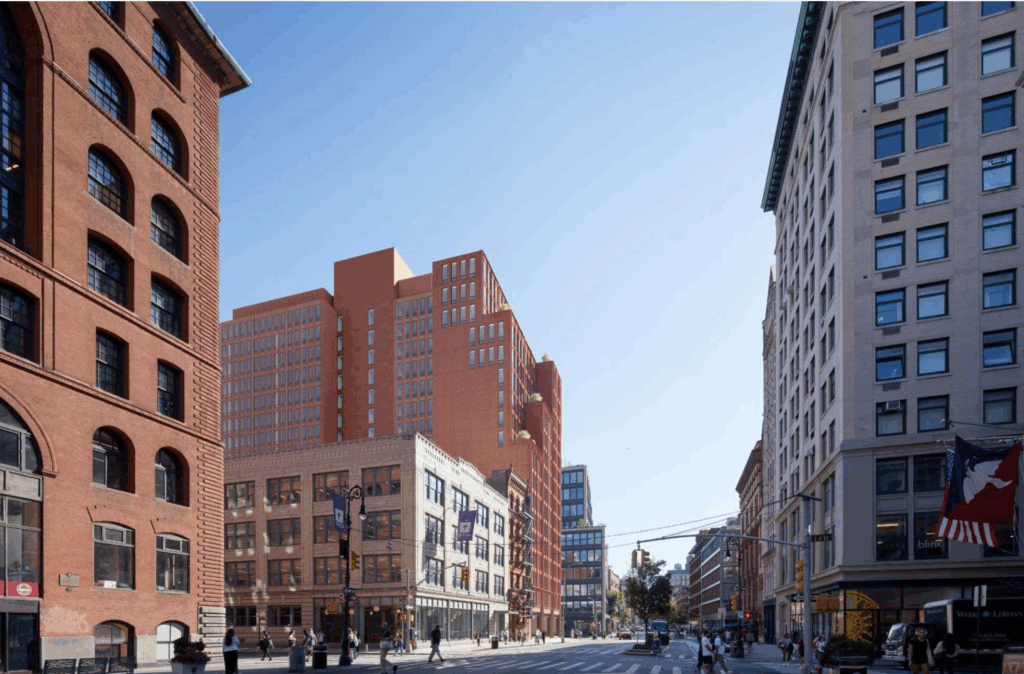 Looking south on Lafayette Street. Rendering courtesy of Skidmore, Owings, & Merrill.