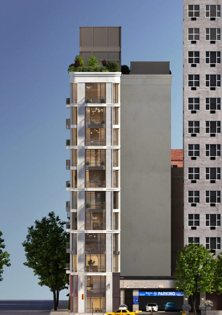 The western side of 500 East 81st Street. Rendering courtesy of Rybak Development. 
