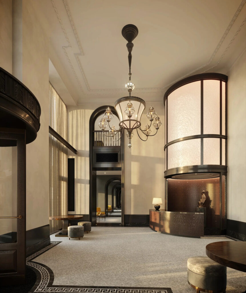The main lobby. Rendering courtesy of the Flatiron Building.