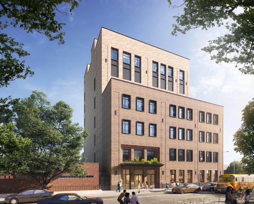 556 New Lots Avenue. Rendering courtesy of IMC Architecture.